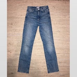 mother limited edition straight leg skinny jeans size 24
